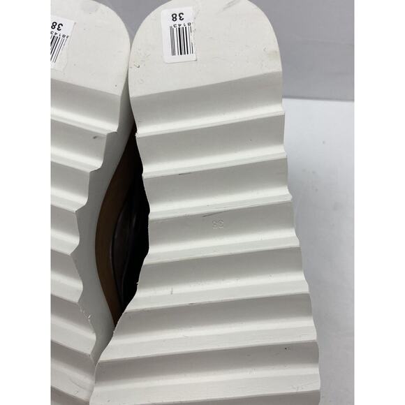 The Label Metallic Rose Gold Platform Square Toe Shoes US Size 8 / UK Size 38 - Picture 9 of 15